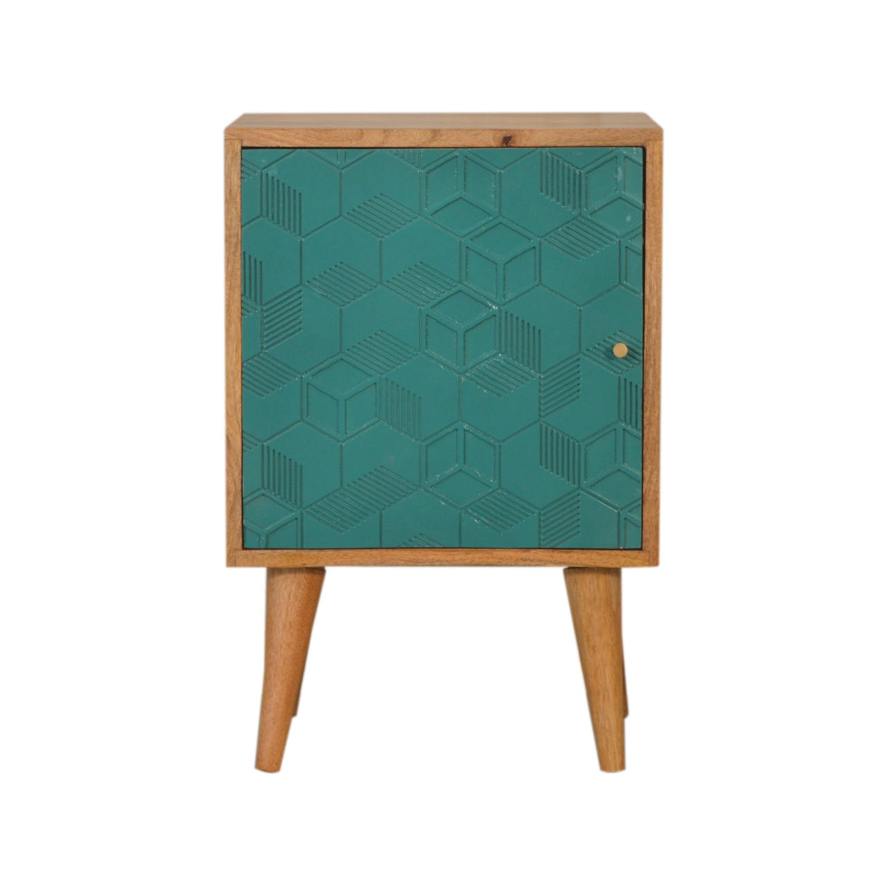 Acadia Teal Bedside Table