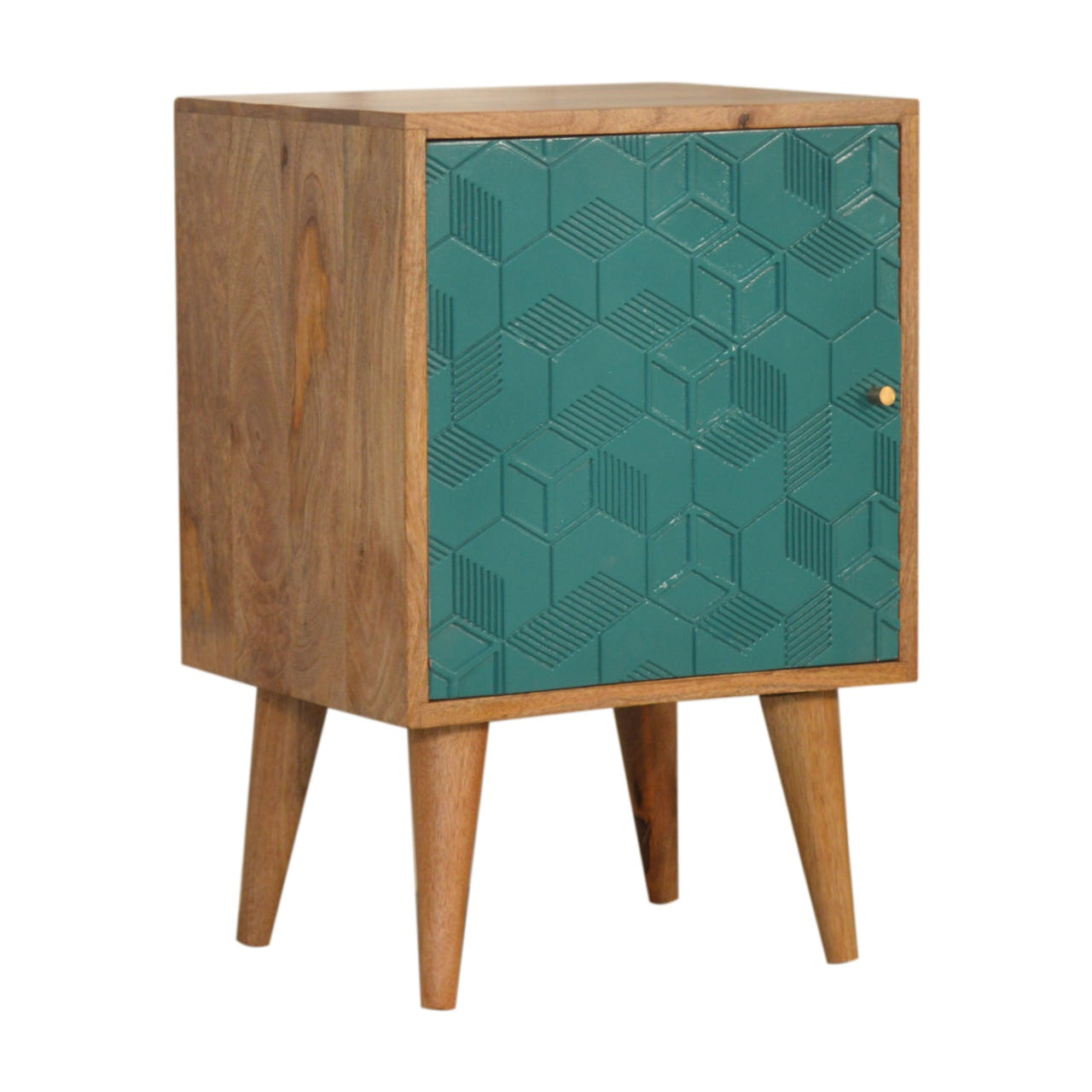 Acadia Teal Bedside Table