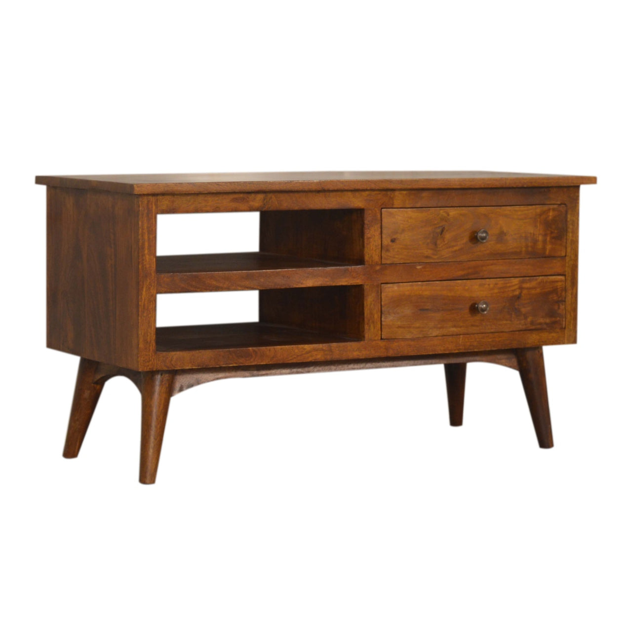 Chestnut Nordic Style TV Unit Chest of Drawers