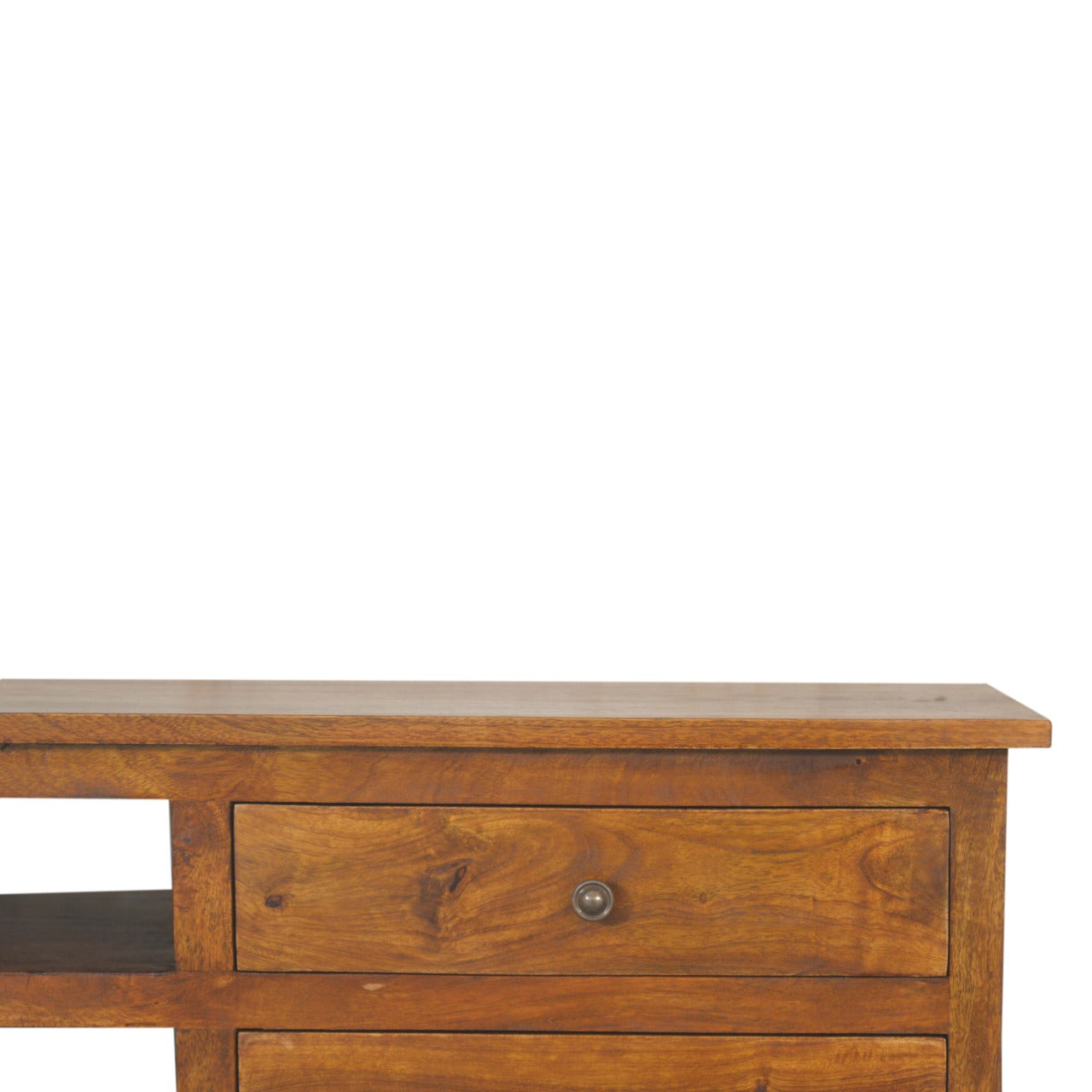 Chestnut Nordic Style TV Unit Chest of Drawers