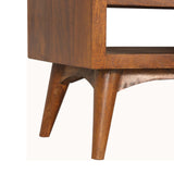 Chestnut Nordic Style TV Unit Chest of Drawers