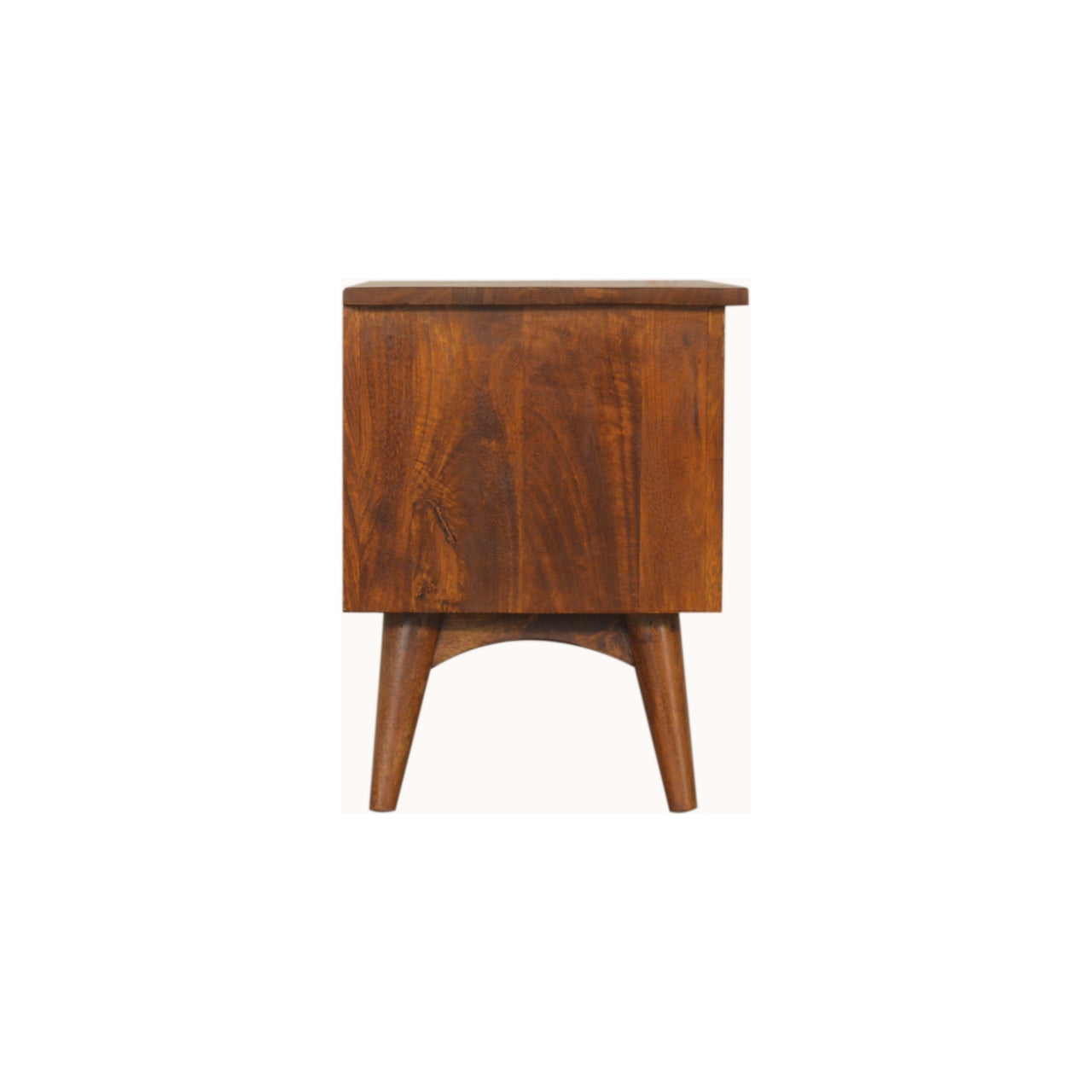 Chestnut Nordic Style TV Unit Chest of Drawers