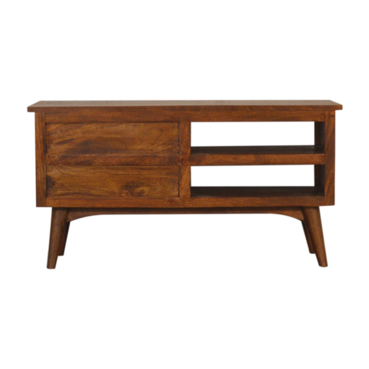 Chestnut Nordic Style TV Unit Chest of Drawers