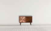 Manila Copper Sideboard Chest of Drawers | Chestnut Solid Mango Wood