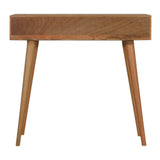 Acadia Teal Console Table | Hand-Carved