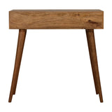 Triangular Console Table | Oak-Ish Solid Mango Wood