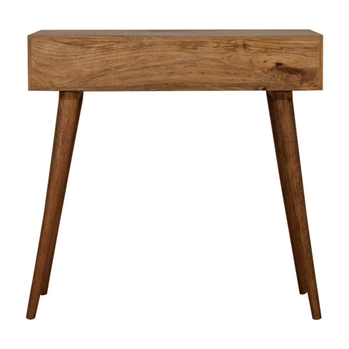 Triangular Console Table | Oak-Ish Solid Mango Wood