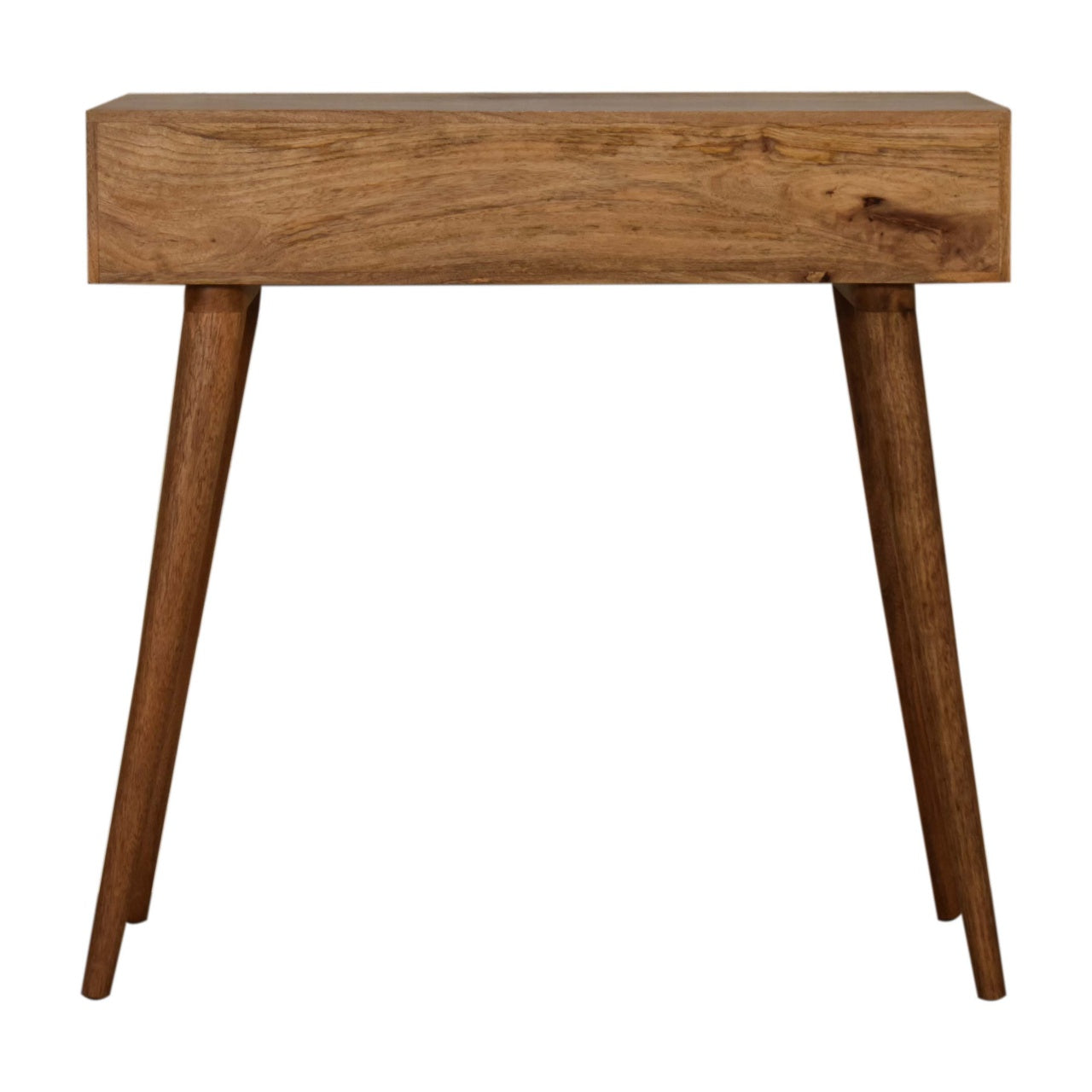 Triangular Console Table | Oak-Ish Solid Mango Wood
