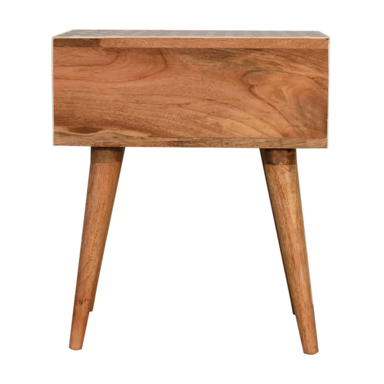 Honeycomb Bone Inlay Bedside Table