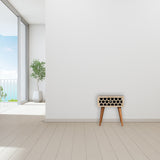 Honeycomb Bone Inlay Bedside Table