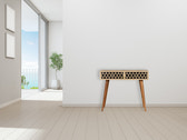 Honeycomb Bone Inlay Console Table