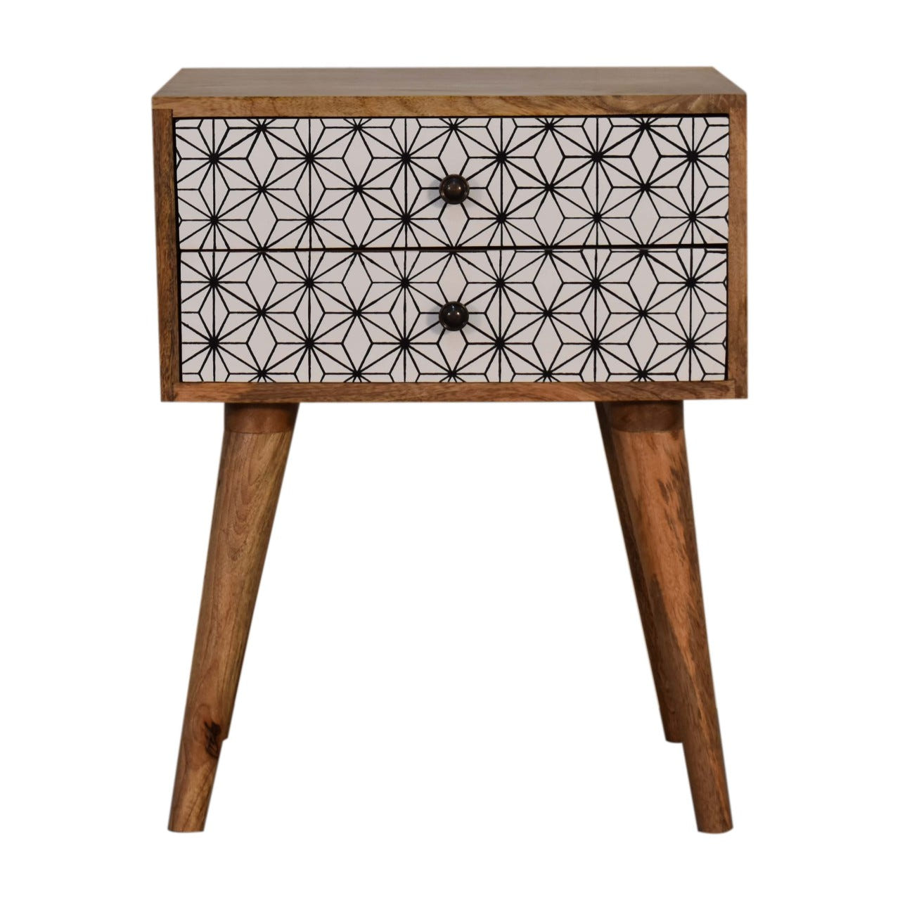 Prima Bedside Table | Oak Solid Mango Wood