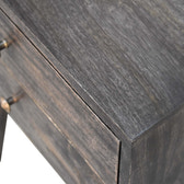 Ash Black Modern Solid Wood Bedside Table