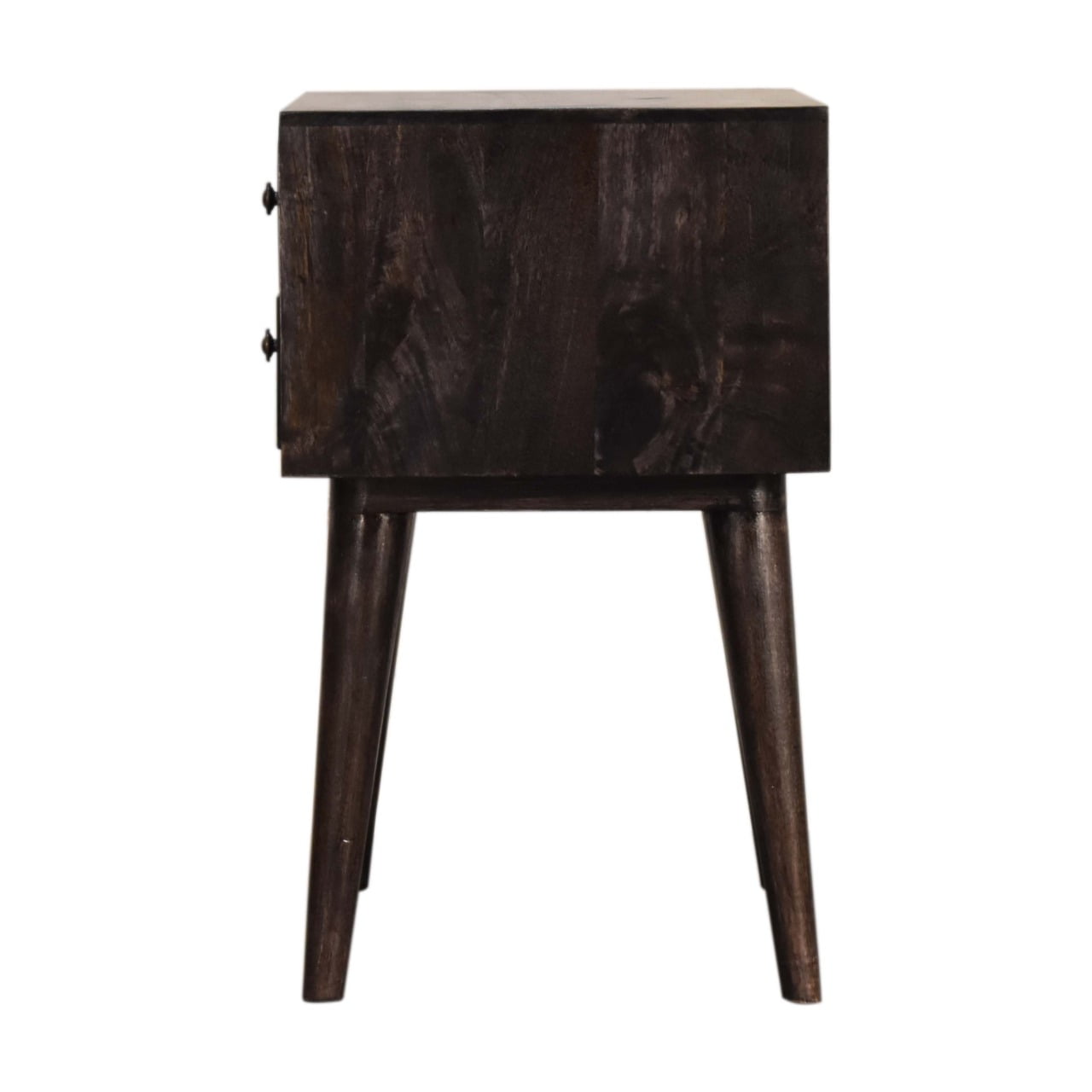 Ash Black Modern Solid Wood Bedside Table