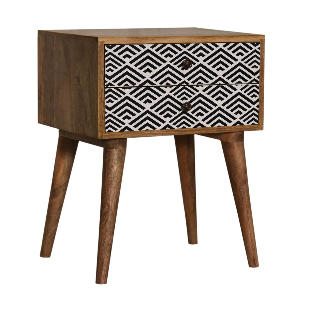 Vector Bedside Table | Oak Solid Mango Wood