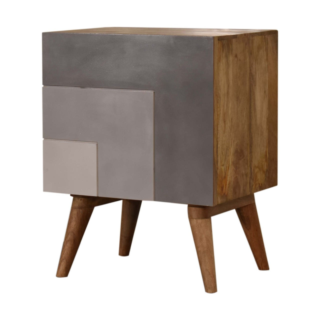 Quebec Grey Bedside Table