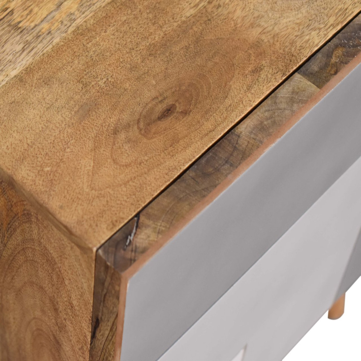Quebec Grey Bedside Table