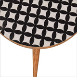 Monochrome End Table Accent Piece