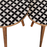 Monochrome End Table Accent Piece