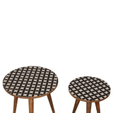 Monochrome End Table Accent Piece