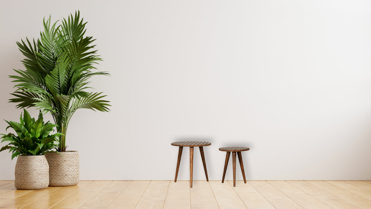 Monochrome End Table Accent Piece