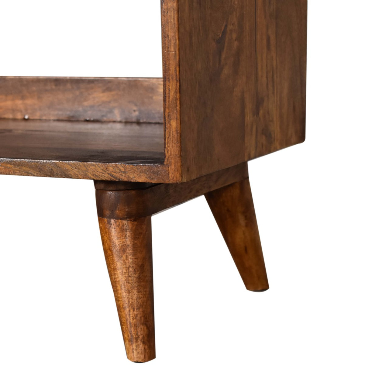 Brown Tweed Seat Pad Bench | Chestnut