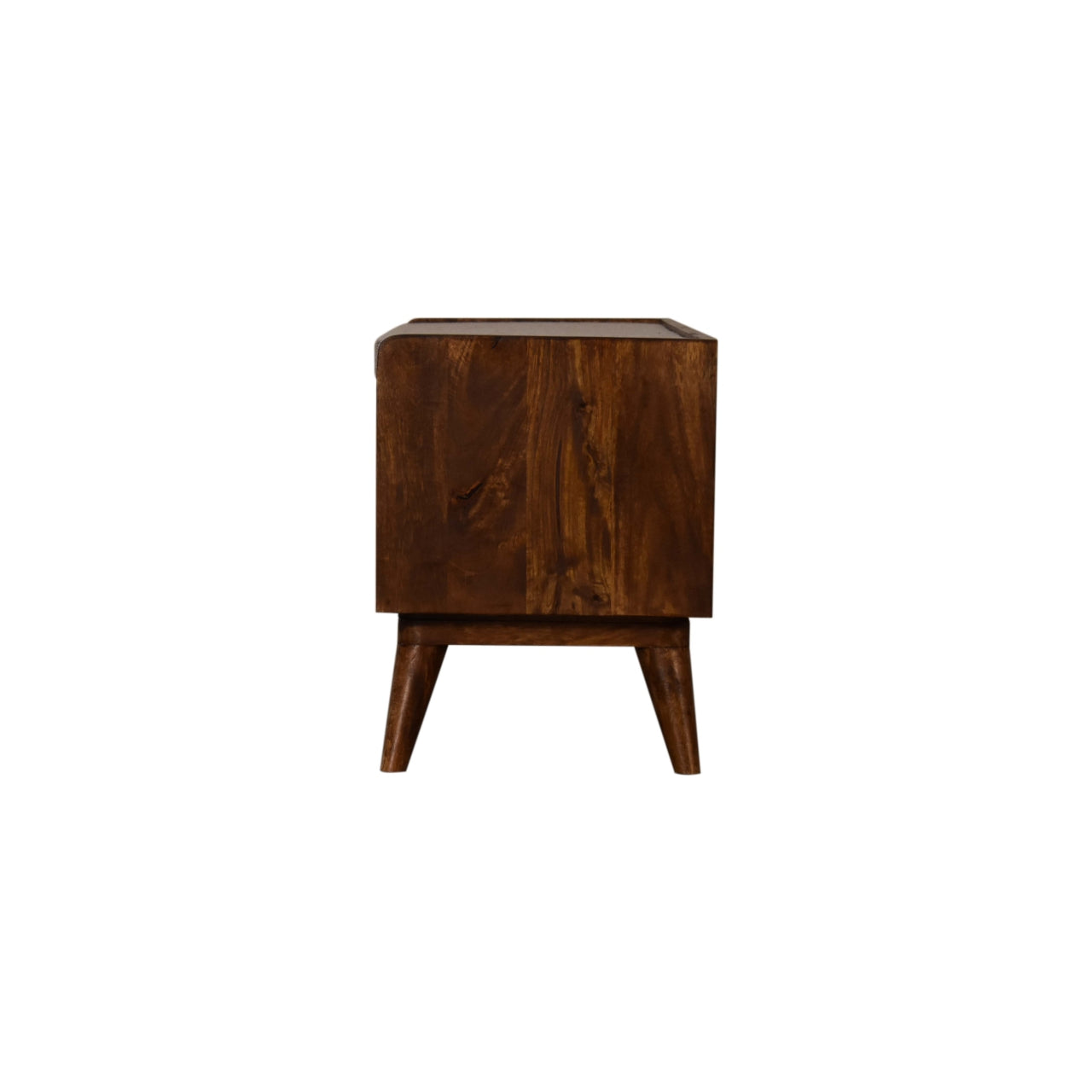 Brown Tweed Seat Pad Bench | Chestnut