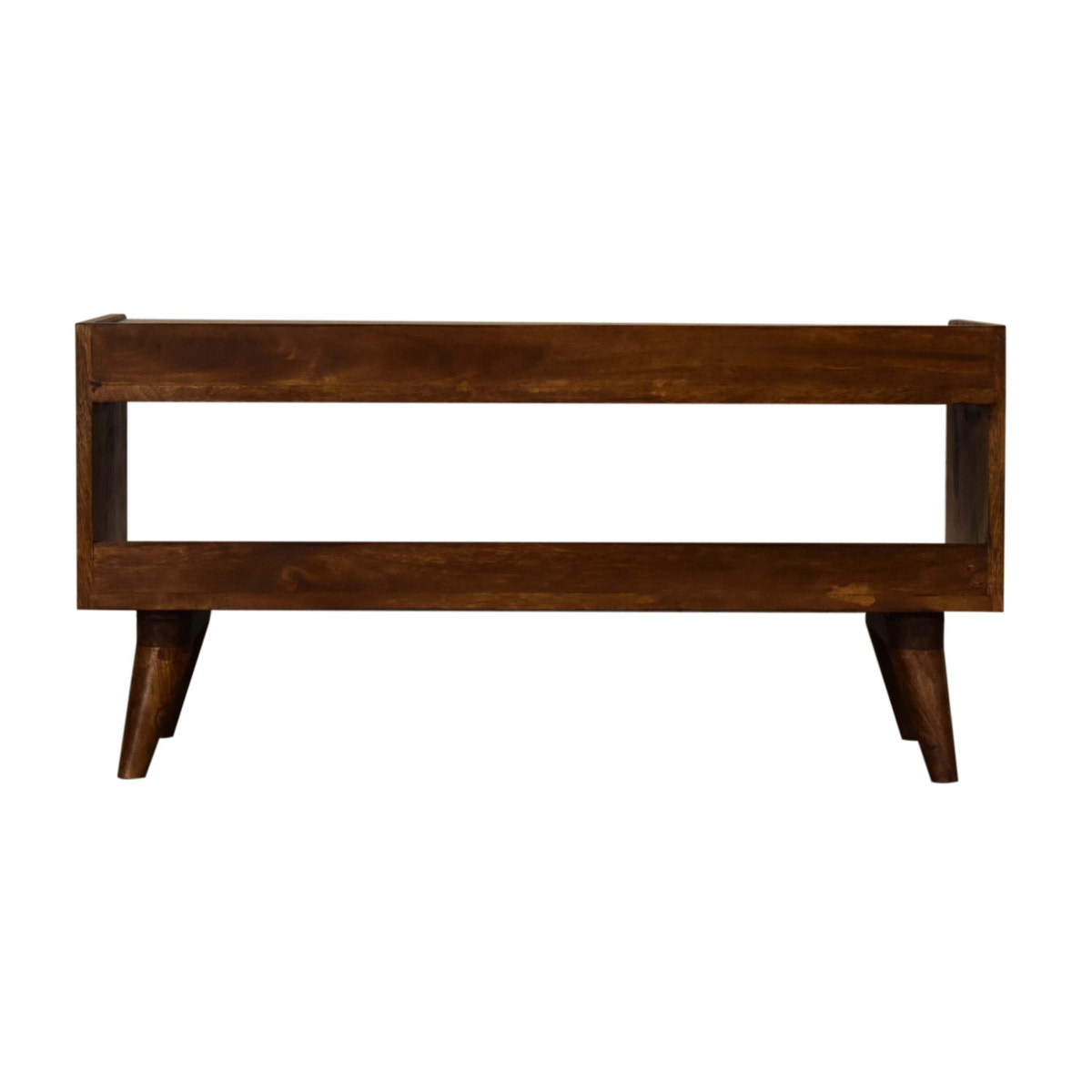 Brown Tweed Seat Pad Bench | Chestnut