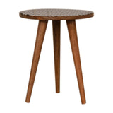 Diamond Print End Table Accent Piece
