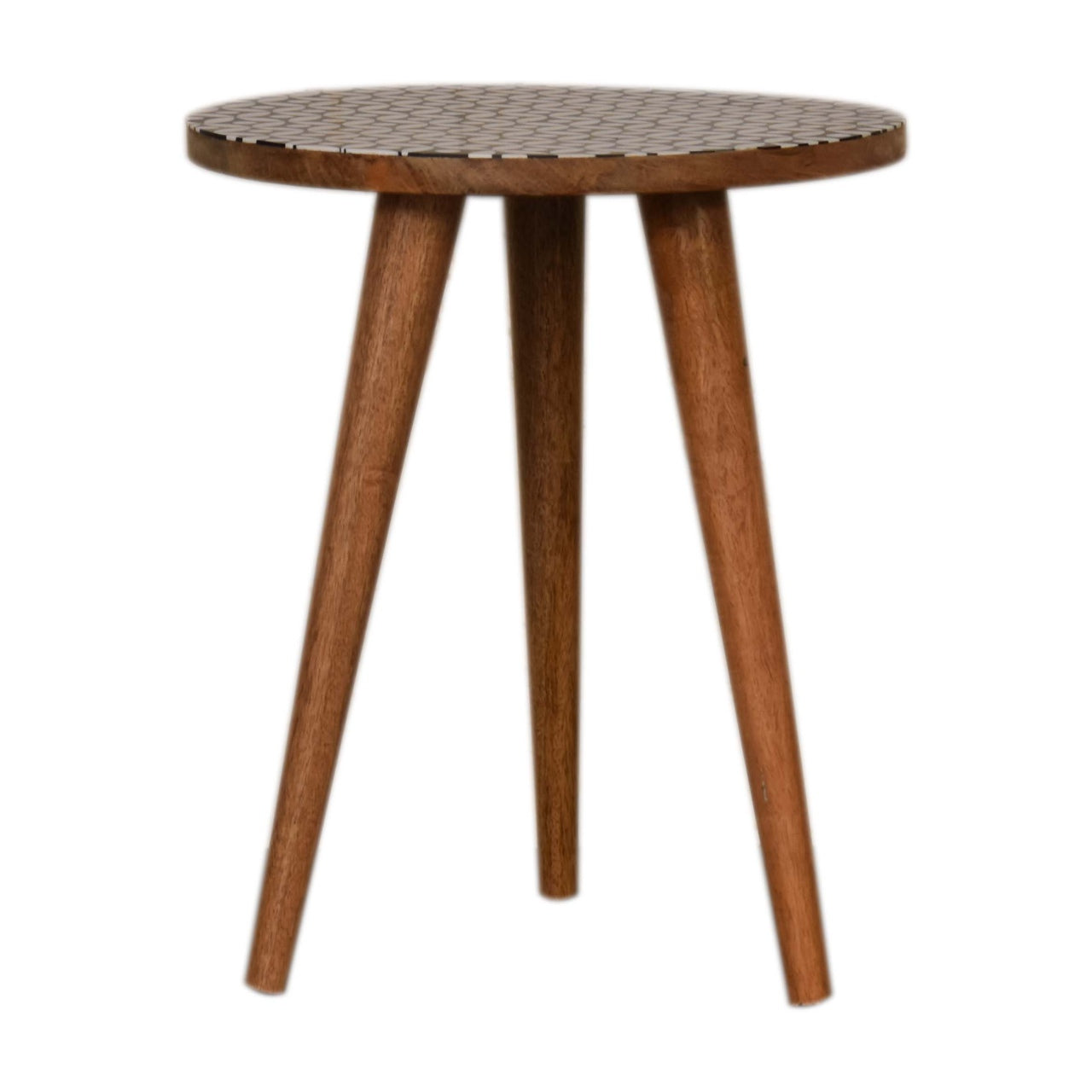 Diamond Print End Table Accent Piece