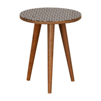 Diamond Print End Table Accent Piece
