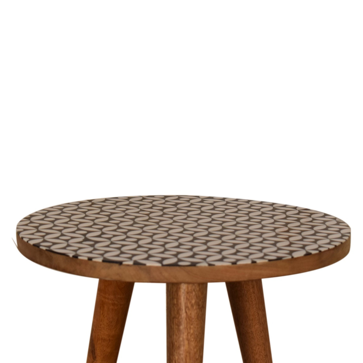 Diamond Print End Table Accent Piece