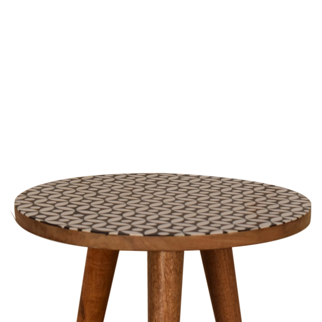 Diamond Print End Table Accent Piece