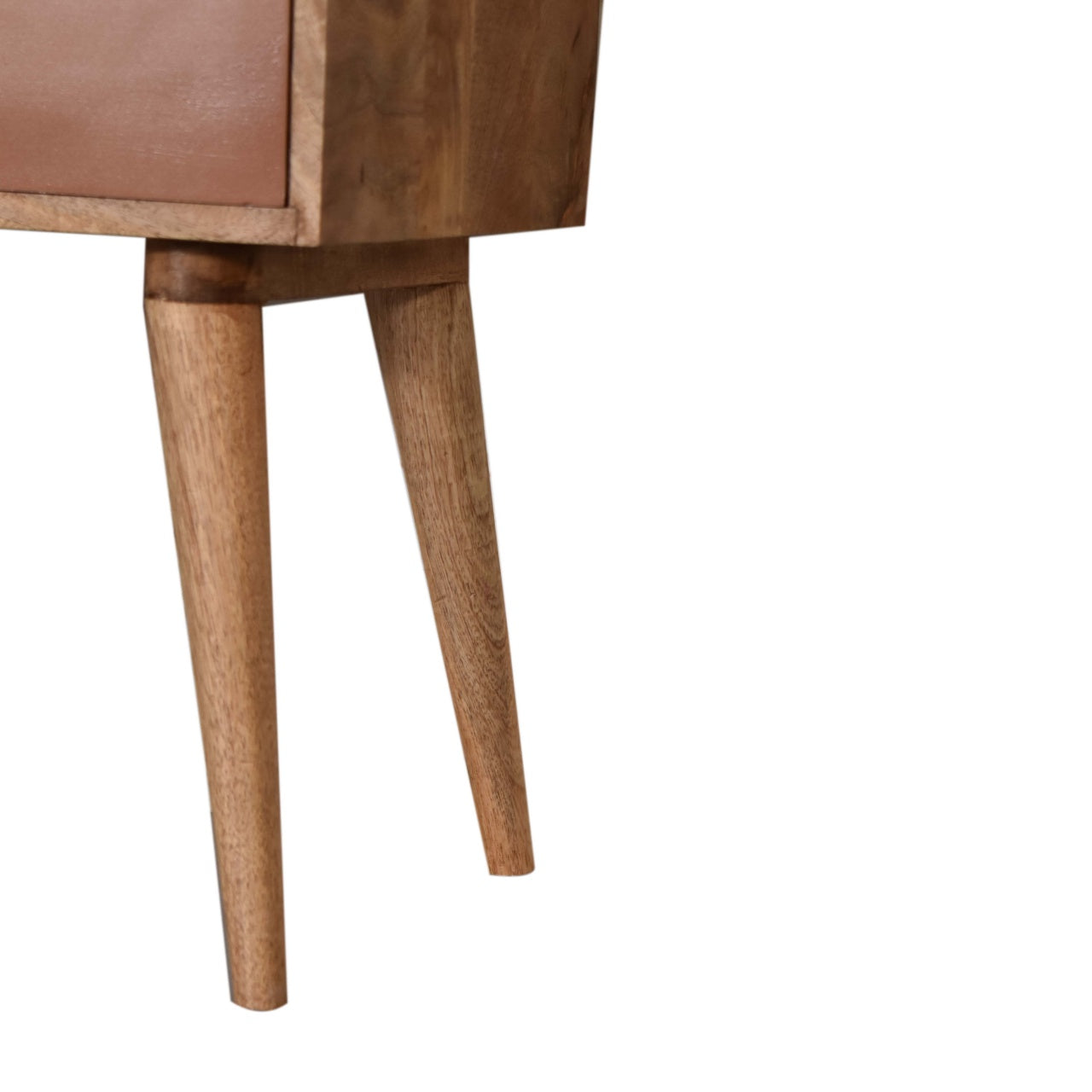 Brick Red Patterned Bedside Table