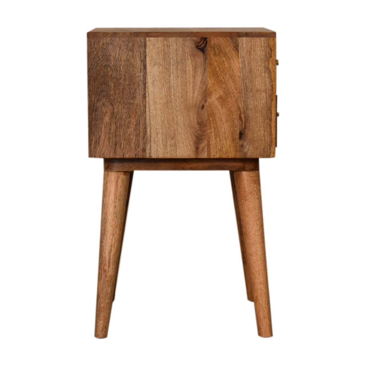 Brick Red Patterned Bedside Table