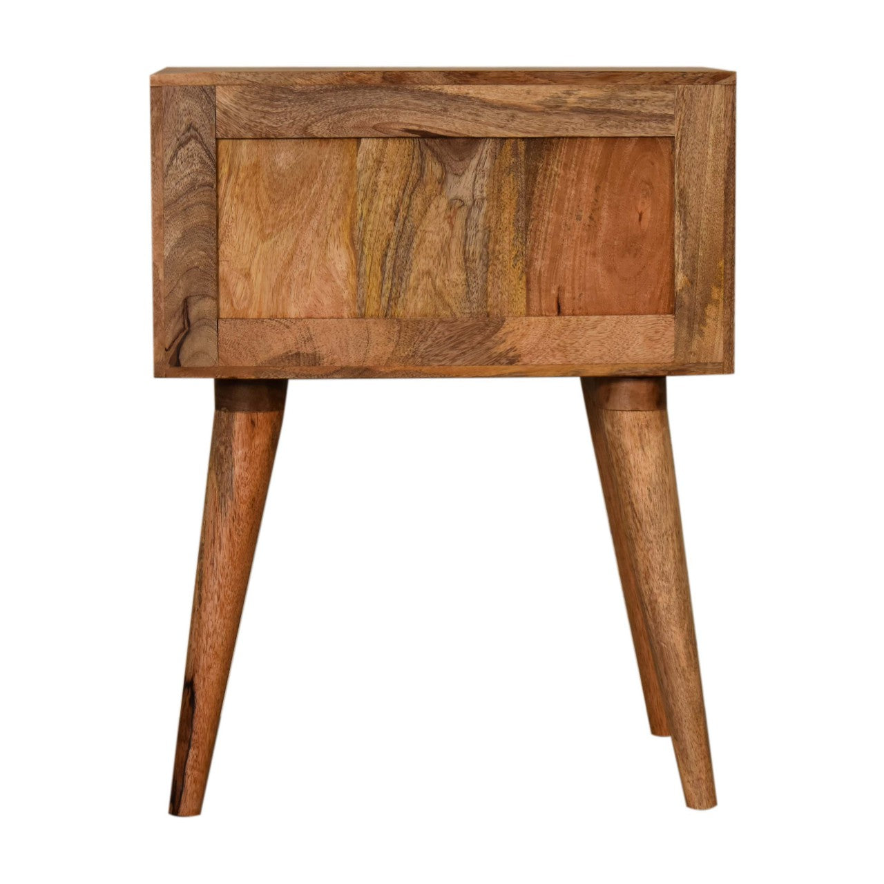 Brick Red Patterned Bedside Table