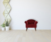 Wine Velvet Nordic Style Armchair