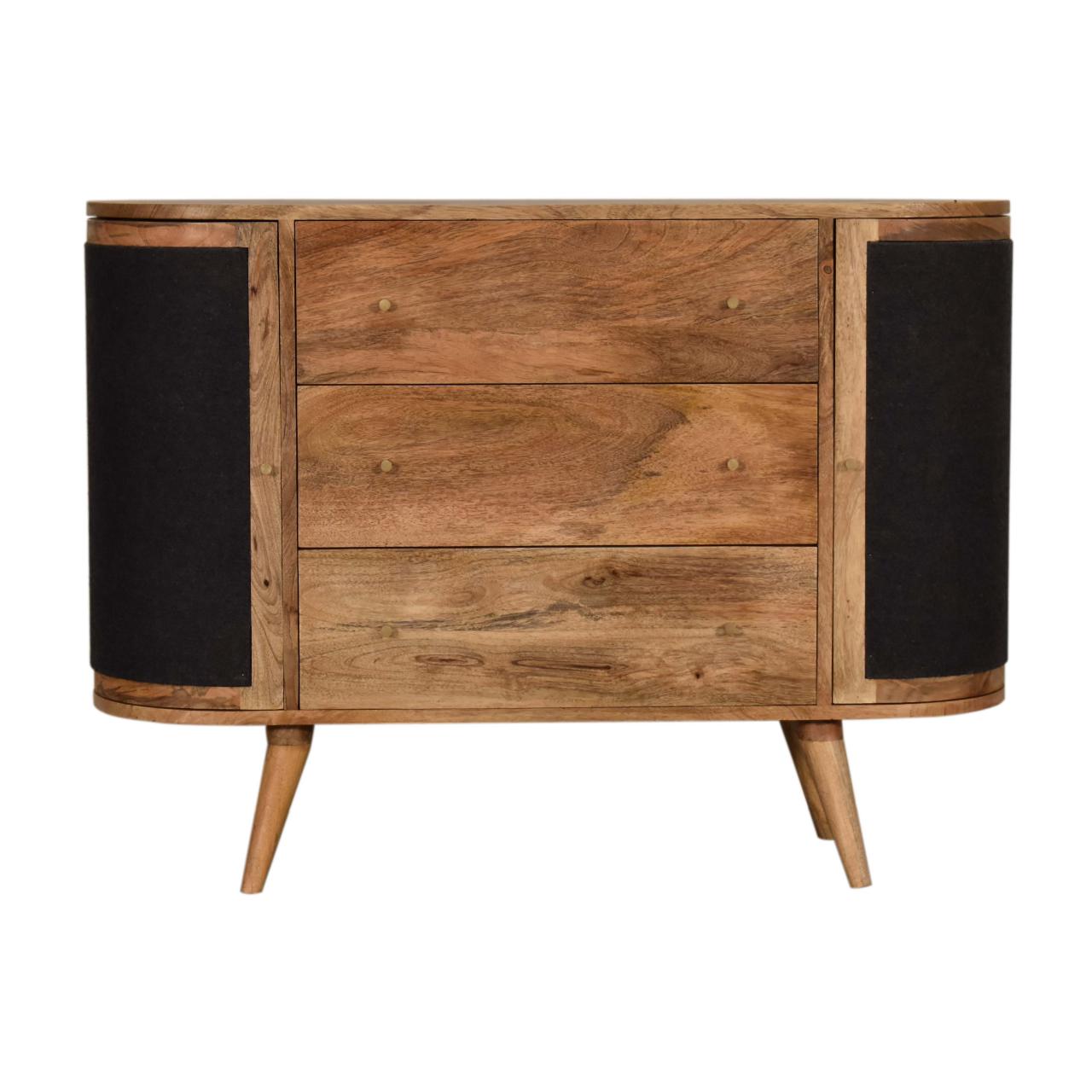 Close-knit Sofia Black Chest of Drawers