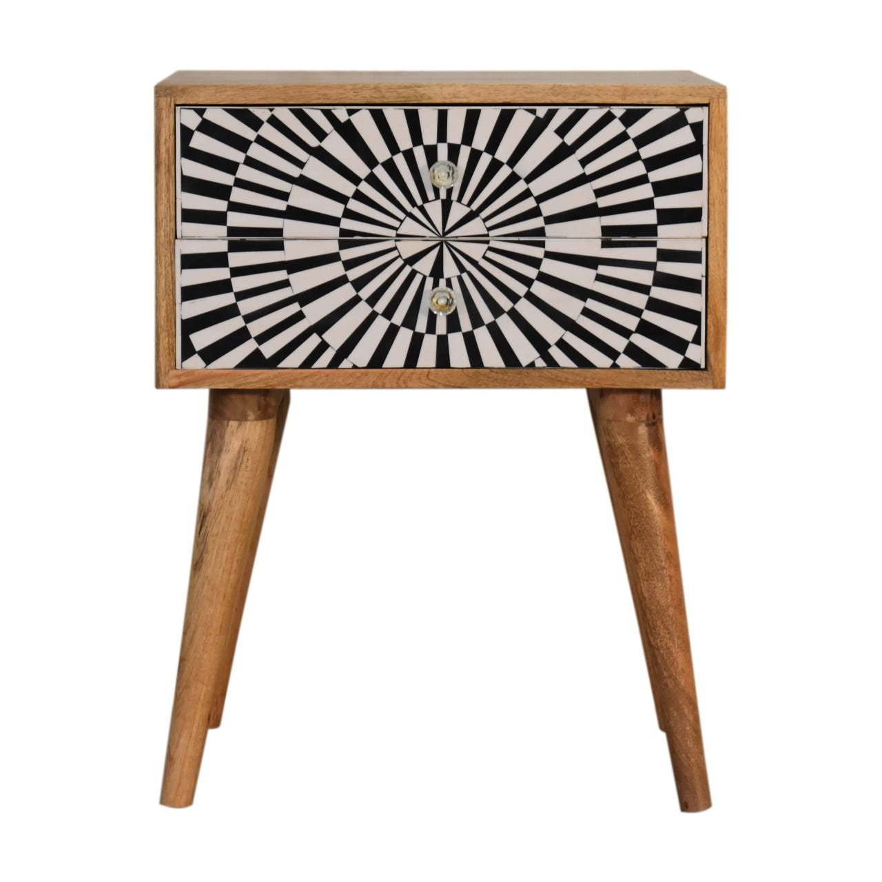 Raine Bedside Table | Oak Solid Mango Wood