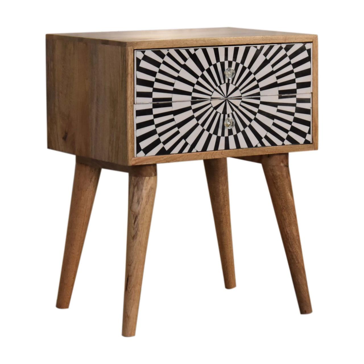 Raine Bedside Table | Oak Solid Mango Wood