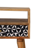 Mosaic Bedside Table | Oak Mango Wood