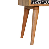 Mosaic Bedside Table | Oak Mango Wood