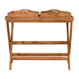 Prima Butler Tray Table Accent Piece | Oak Mango Wood