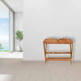 Prima Butler Tray Table Accent Piece | Oak Mango Wood