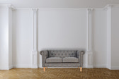 Pewter Tweed 2 Seat Chesterfield Sofa