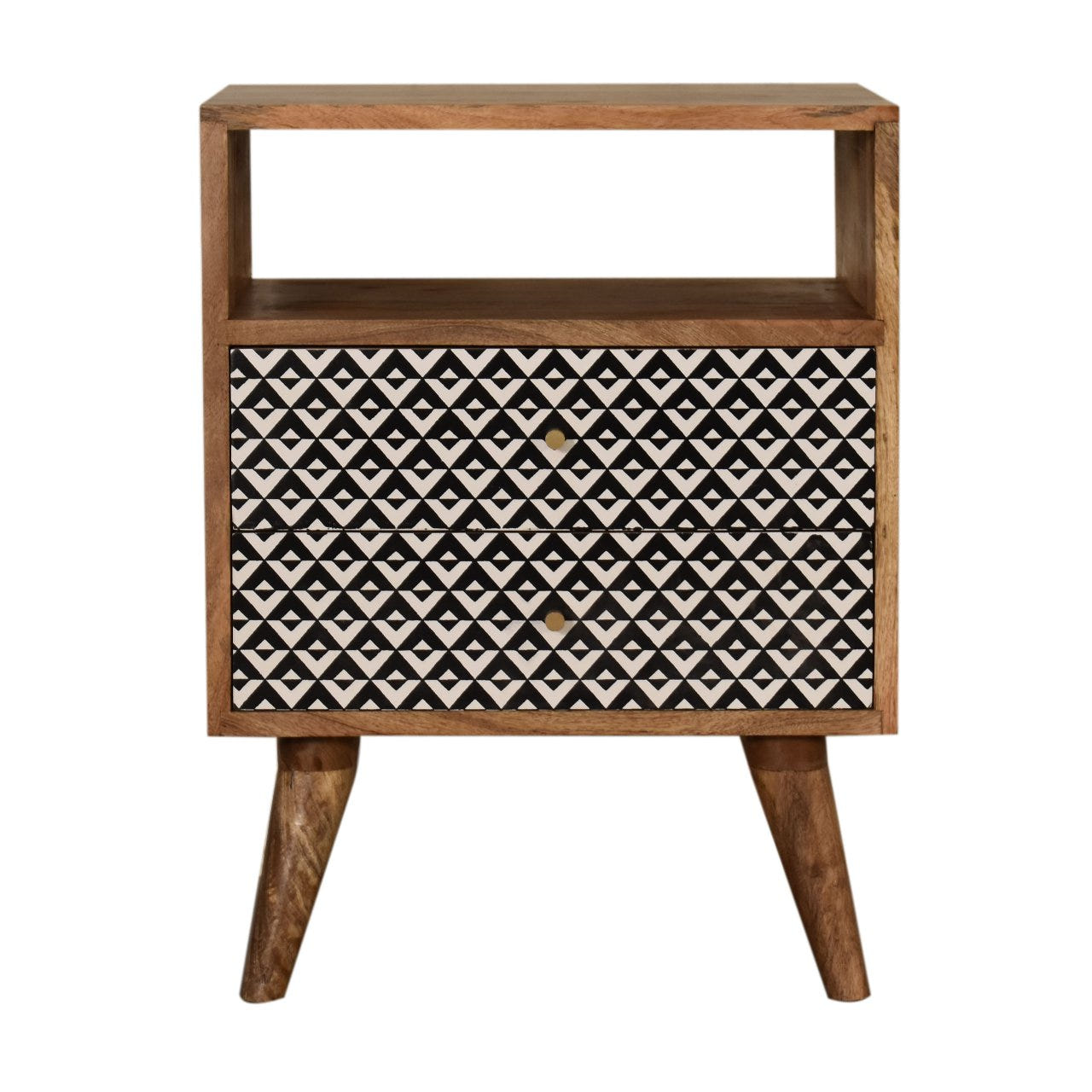 Valentina Bedside Table | Oak-Ish Solid Mango Wood