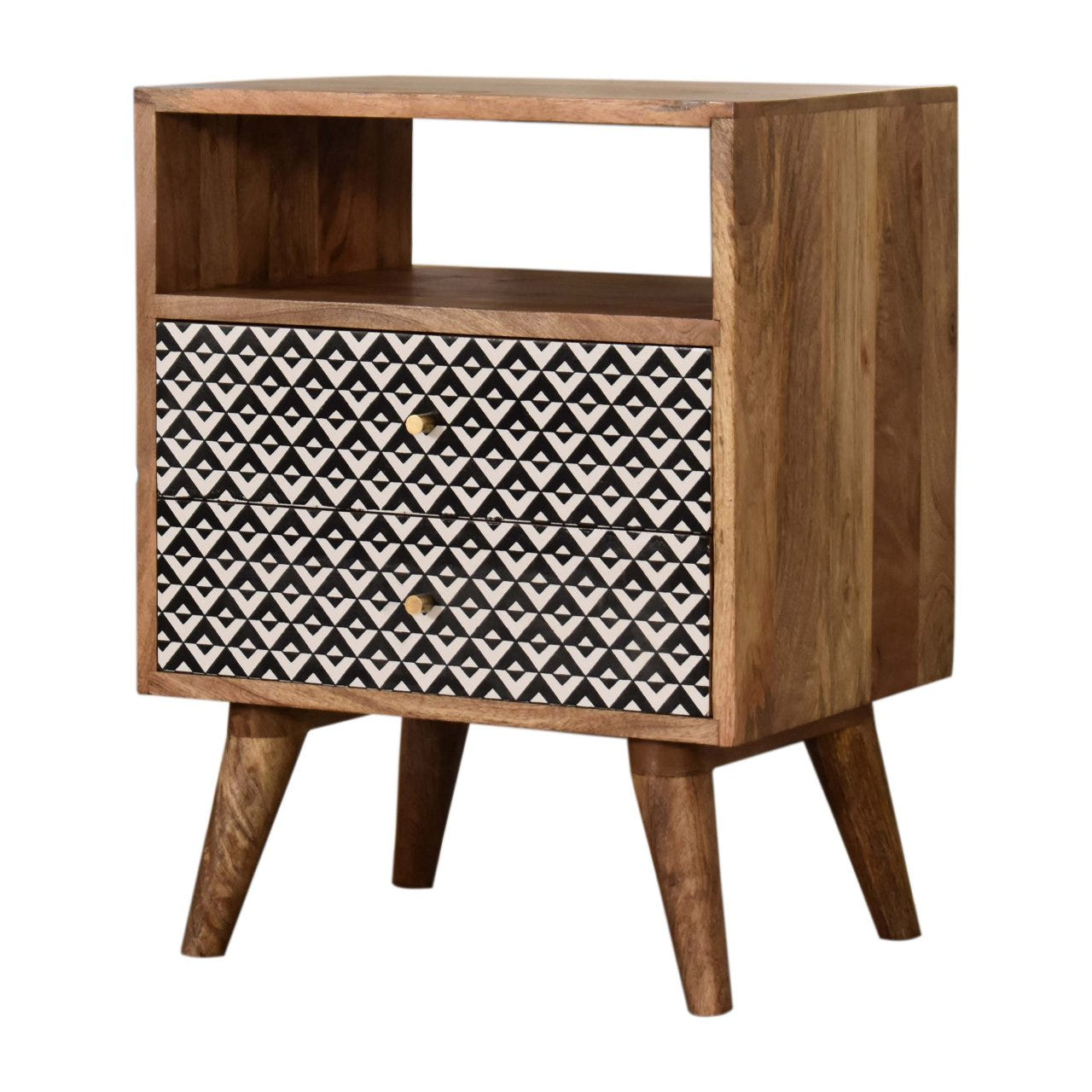 Valentina Bedside Table | Oak-Ish Solid Mango Wood