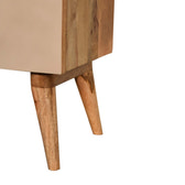 Quebec Yellow Bedside Table | Hand-Painted Mango Wood