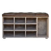 Stone Wash Storage Bench | Hidden Storage