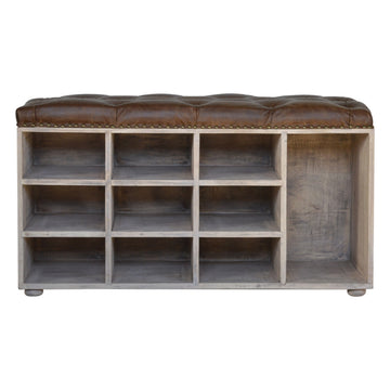 Stone Wash Storage Bench | Hidden Storage